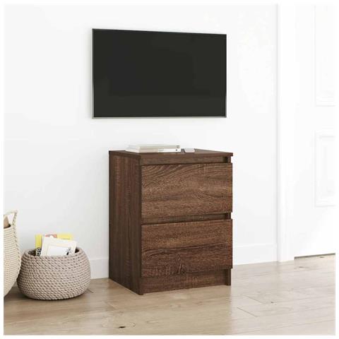 Mobile TV Rovere Marrone 40x35x54 cm in Legno Multistrato - Foto 1