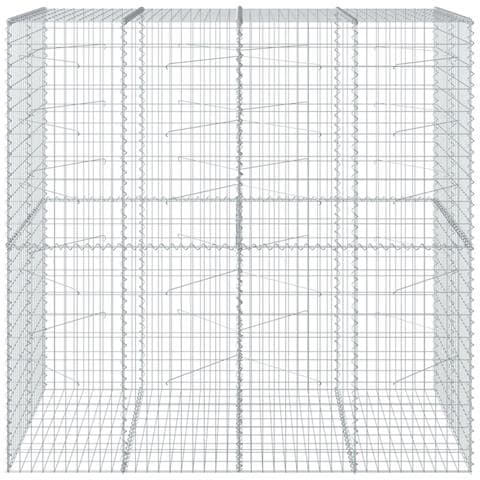 Cesto Gabbione Con Copertura 200x100x200 Cm In Ferro Zincato - Foto 3