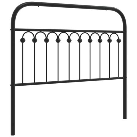 Testiera In Metallo Nero 107 Cm - Foto 2