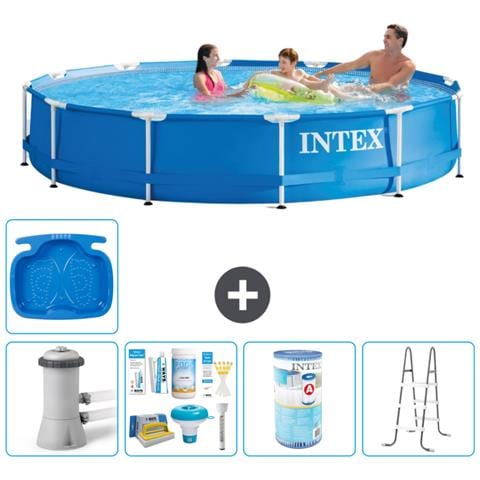 Piscina Fuori Terra - In Giro - 366x76 Cm - Blu - Include Accessori Coordinati A1751 - Foto 1