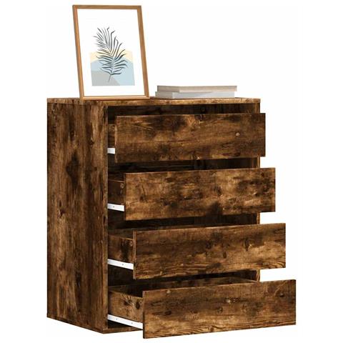 Lusso Casadino -  Cassettiera Angolare Rovere Fumo 60x41x76cm Legno Multistrato - Foto 8