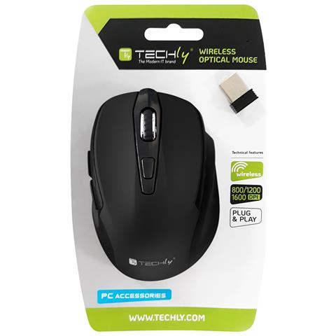 IM 102-WBK mouse Ufficio Mano destra RF Wireless Ottico 1600 DPI - Foto 6