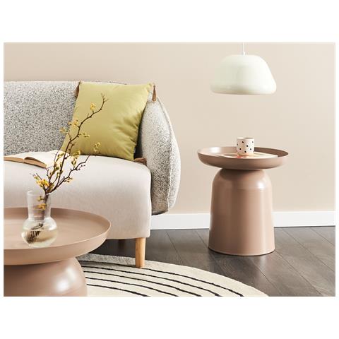 Tavolino Torrens Metallo Tortora - Foto 1