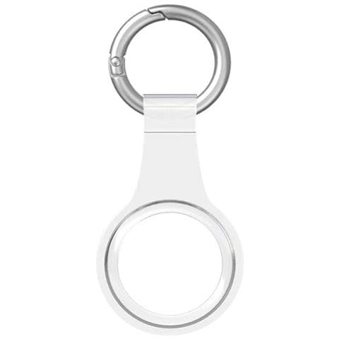 Portachiavi In Tpu Per Apple Airtag Con Anello In Metallo, Trasparente - Foto 1