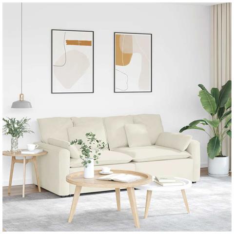 Divano Modulare con Cuscini Crema - Foto 2