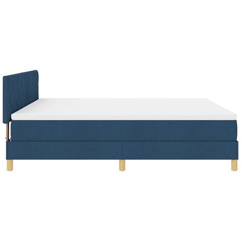 Letto a Rete con Materasso Blu 180x200 cm Tessuto - Foto 9