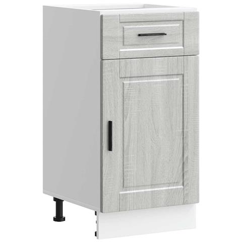 Base da Cucina Porto Grigio Sonoma in Legno Multistrato - Foto 1