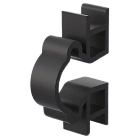 Clip Per Cavi Orizzontali Per Pannello Forato - Set Da 15 Pezzi Per Organizzazione Versatile Black - Foto 1