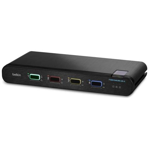 F1DN104KVM-UN-4 switch per keyboard-video-mouse (kvm) Nero - Foto 1
