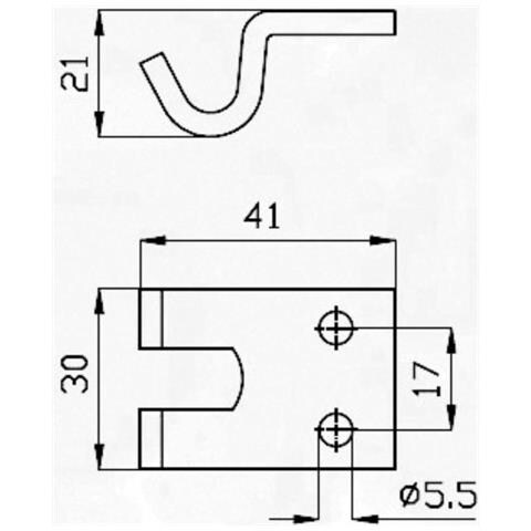 Riscontro Per Chiusura Registrabile A ""t"" 30x37mm Zincato Confezione Da 10 Pezzi - Foto 2