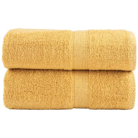 Asciugamani Premium SOLUND 2 pz Oro 30x30 cm 600 g/m² - Foto 1