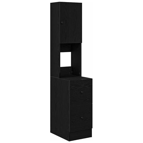 Mobile da cucina con cassetto Rovere nero Legno multistrato - Foto 1