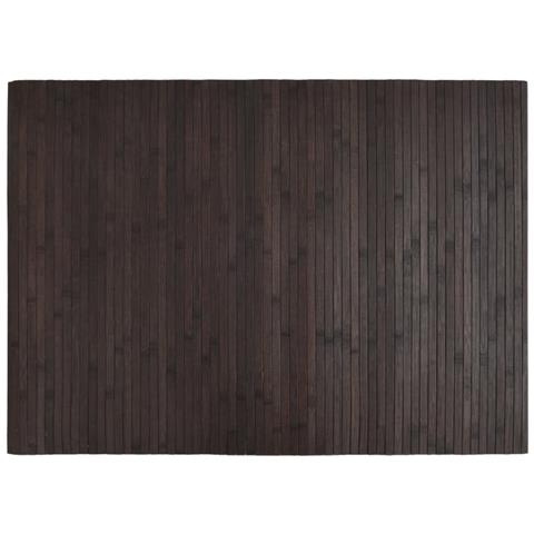 Tappeto Rettangolare Marrone Scuro 70x100 cm in Bambù - Foto 1