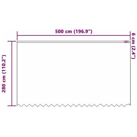 Tende con tende Bianco 500 x 280 cm Poliestere - Foto 8