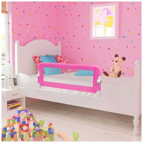 Sponde Letto Per La Sicurezza Dei Bambini 2 Pz Rosa 102x42 Cm - Foto 7