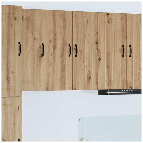 Pensile cucina con porta Rovere artigianale 30 x 31 x 80 cm - Foto 2