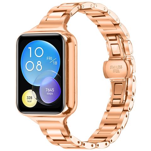 Elegante Cinturino In Acciaio Inossidabile Compatibile Con Xiaomi 8 Pro / 9 Pro E Redmi Watch 4/5 Pinkgold - Foto 2