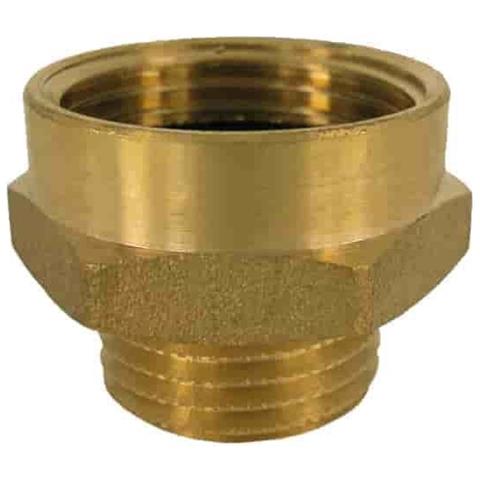 Raccordo Ottone Nipplo Doppio 1/2 Ag X 3/4 Ig Raccordo Filettato - Foto 1