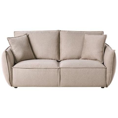 Divano 3 Posti Kunes Tessuto Tortora - Foto 2