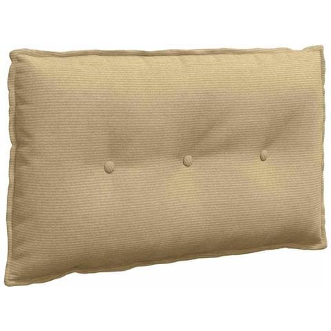 Cuscino per Schiena Grigio Verde 80 x 50 cm Tessuto in Cords - Foto 1