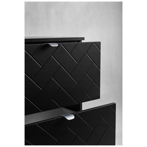 | Mobiletto 80 cm - Noir Mat - Mobili bagno - Mobili bagno - Sottolavabo - Piano di lavoro - Libreria - Foto 8