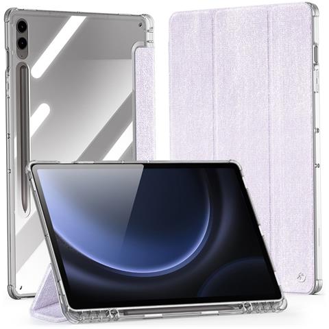 Cover per Galaxy Tab S9 FE Plus - TPU+PC+Pelle /PU, Viola, Auto Wake /Sleep - Foto 1