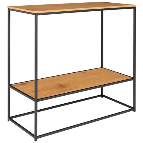 Tavolo Consolle Vita-marrone-metallo-36x80x80 Cm - Foto 2
