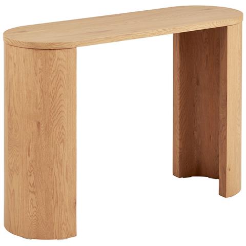 Tavolo Consolle Bibione-marrone-mdf-114x38x75 Cm - Foto 2