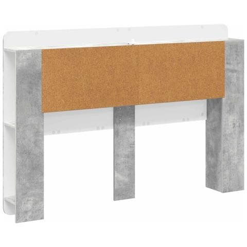 Testata del letto Grigio Cemento Legno ingegnerizzato - Foto 2