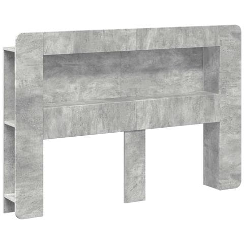 Testata del letto Grigio Cemento Legno ingegnerizzato - Foto 1