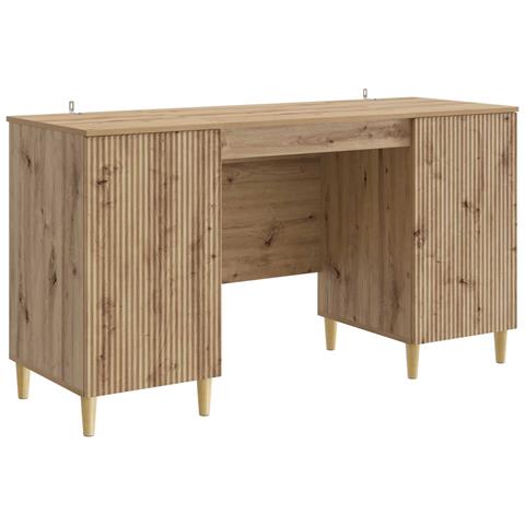 Scrivania con lo scaffale Rovere Artigianale 142,5 x 50 x 75 cm - Foto 1