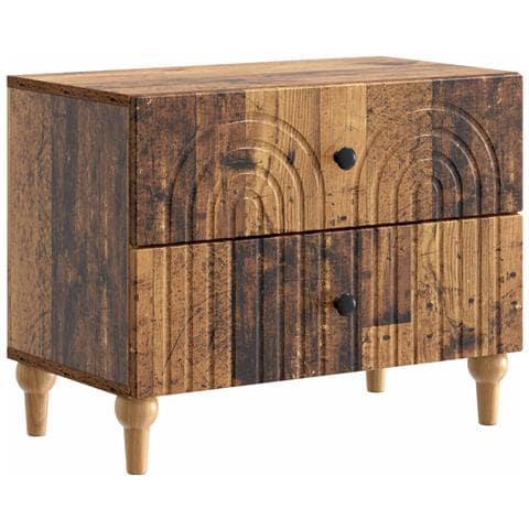 Armadio da Notte con cassetto Legno antico 62 x 34,5 x 48 cm - Foto 1