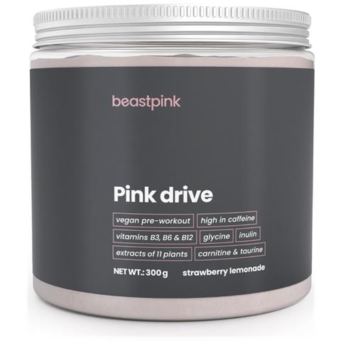 Integratore pre-workout Pink Drive multi-ingrediente 0,3 kg Limonata alle Fragole - Foto 1