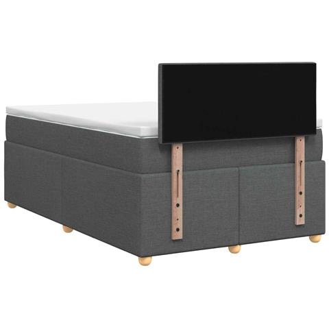 Letto box spring con materasso Grigio Scuro 120 x 200 cm - Foto 9