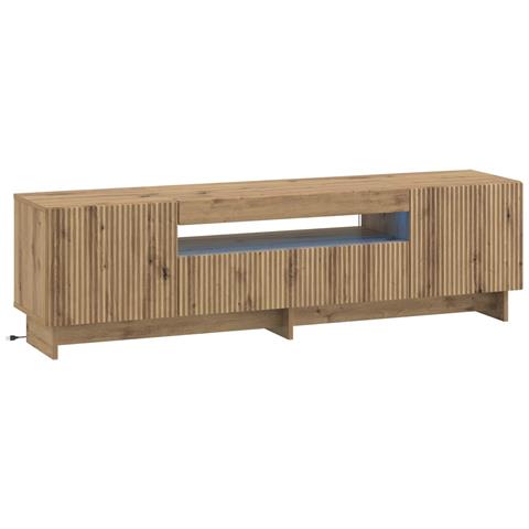 Mobile TV LED Rovere Artigianale Legno ingegnerizzato - Foto 1