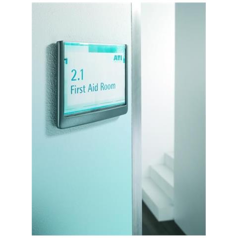 pz. 1 Targa Click Sign 14.9x14.85 cm grafite 4862-37 - Foto 4