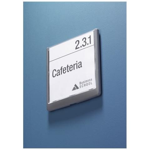 pz. 1 Targa Click Sign 14.9x14.85 cm grafite 4862-37 - Foto 1