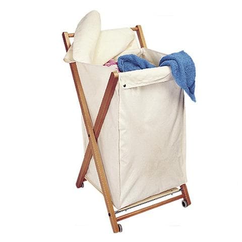 Cesto Portabiancheria Richiudibile - Modello Angel Noce - Foto 1