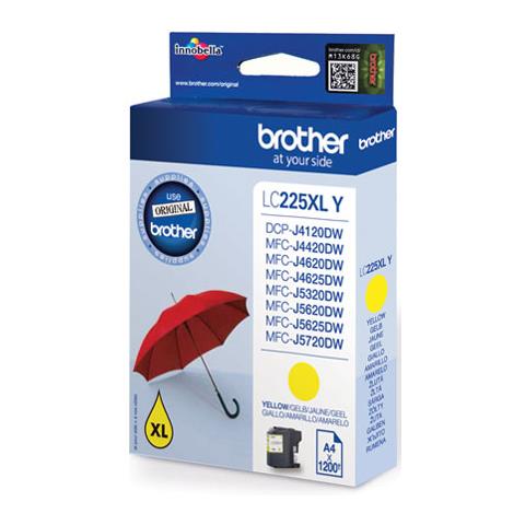 LC225XLYBP Cartuccia Ink Originale Giallo per DCP J4120DW Capacità 1200 Pagine - Foto 1