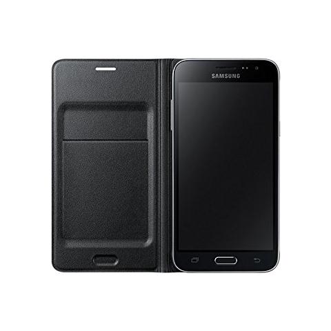 Custodia Flip Wallet per Galaxy J3 Colore Nero - Foto 2