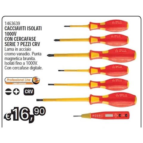 Cacciaviti Isolati + Cercafase 7 Pezzi Valex - Foto 2