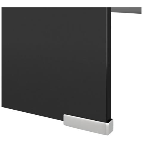 Mobile /Rialzo Porta TV in Vetro Nero 120x30x13 cm - Foto 5