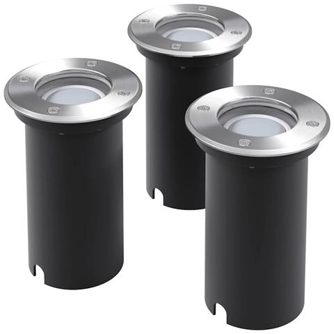 Faretti Carrabili da Esterno a LED 3 pz Rotondi - Foto 3