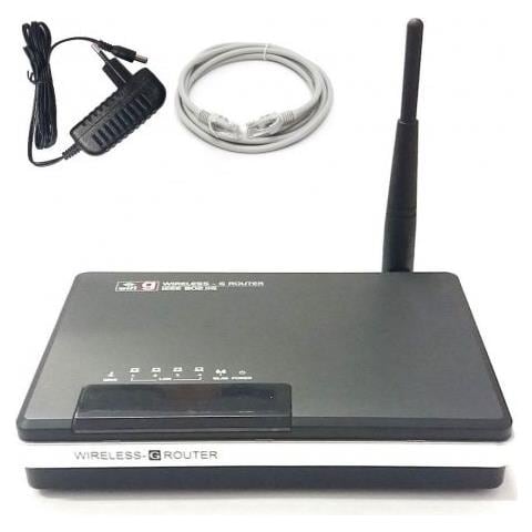Router Internet Wireless Wifi 4 Ethernet 802.11b / g Lan Adsl Wan Upnp Wpa-psk - Foto 1