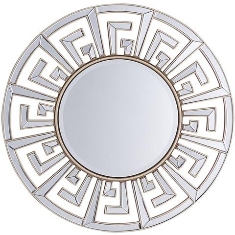 Specchio Da Parete Dorato Ø70 Cm Flers - Foto 1