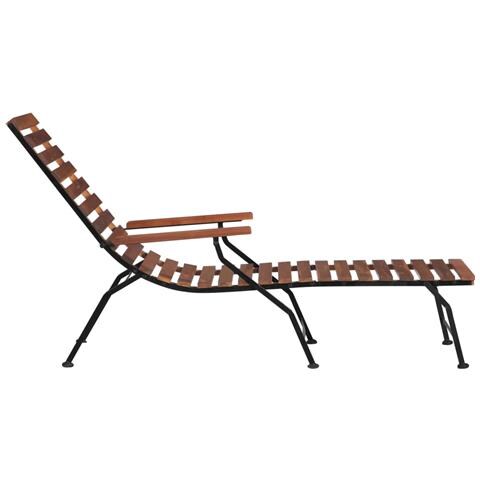 Sedia a Sdraio per Esterni in Legno Massello d'Acacia - Foto 6