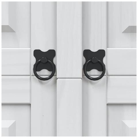 Armadio in Legno di Pino Messicano Corona 2 Ante Bianco - Foto 2