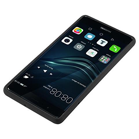 Custodia Compatibile Con Huawei P9 In Frost Nero - Coperchio Protettivo In Silicone Tpu Flessibile - Foto 2