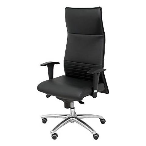 Poltrona Albacete Xl Pelle Fino A 160 Kg Sedie Da Ufficio Talla Unica Nero - Foto 1