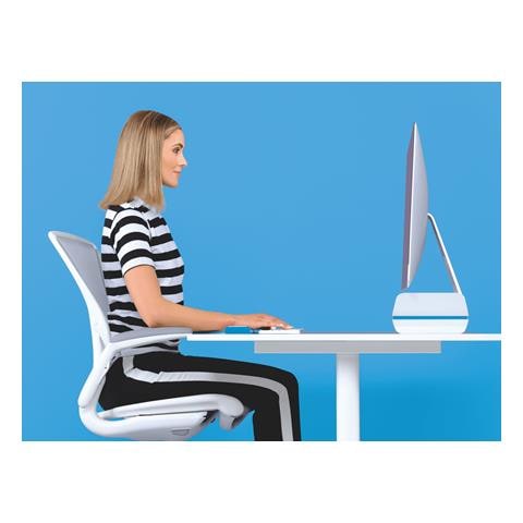 Supporto Monitor Ergo Wow Bianco / blu - - Foto 2